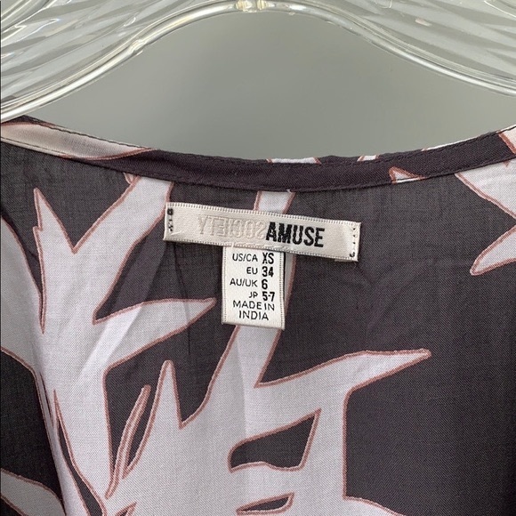 Amuse Society Turner Bamboo Print Wrap Dress - Picture 7 of 11